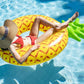 Luxy Float Giant Inflatable Pineapple Pool Float - Large Yellow PVC, Model TY15129815 for Adults & Kids