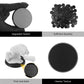 60PCS 50mm/1.97inch Textured Plastic Black Round Miniature Bases, Model Base for Gaming Miniatures or Wargames Table Top Games
