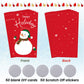 Outus 50 Pieces Christmas Scratch Off Cards Stickers Christmas Hawaii Party Games Vouchers Festive Raffle Tickets Holiday Busine