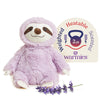Warmies Microwavable & Weighted Stuffed Animals, Purple Sloth - Heated Stuffed Animal Plushie For Warmth & Comfort - Cute Soft P