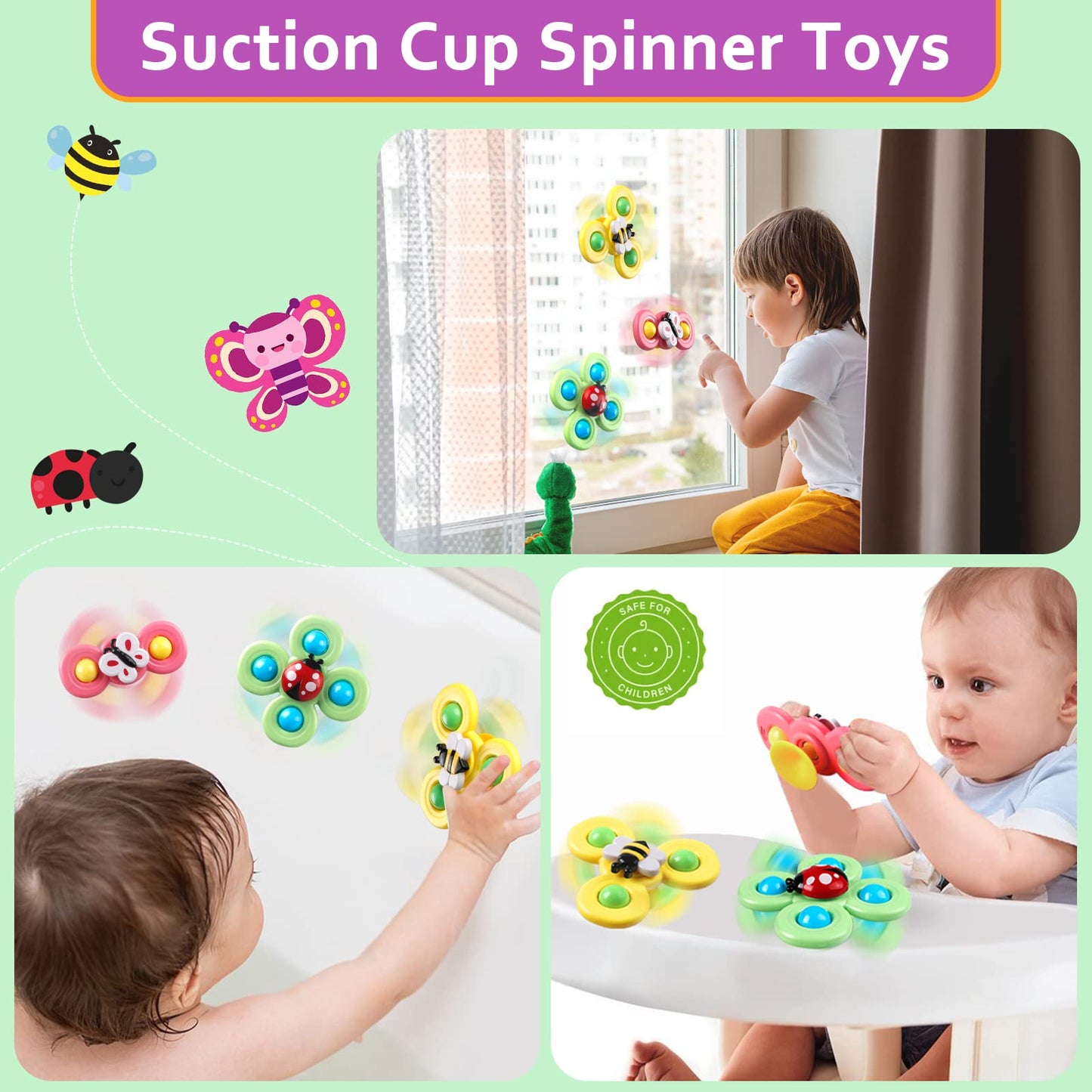 Weilim Baby Toys - Montessori Sensory Bins, Teething Toys, 27 Pieces, 6-36 Months, Medium, ABS & Silicone, Model FNW815