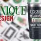 Onebttl Insulated Stainless Steel Mahjong Cup, 20oz, Black - Smart People Game, Perfect Gift for Mahjong Lovers
