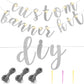 TaoBary 167 Pcs DIY Banner Kit Merry Christmas Glitter Banner Customizable Glitter Make Your Own Banner Kit 162 Letters Symbols
