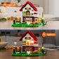 Funwhole Farm Hen-House Lighting Building-Bricks Set - Farm Life Chicken Henhouse And Animal Collection Led Light Construction Building Model Set 323 Pcs For Adults And Teen