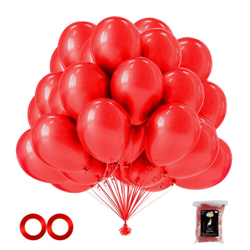 Owill 120Pcs Red Balloons 12 Inches Red Latex Balloons, Helium Quality For Birthday Baby Shower Wedding Party Supplies Halloween