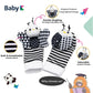 Baby K Rattle Socks & Wrist Rattles And Hand Rattle (Set E+ Flower) - Newborn Toys For Baby Boy Or Girl - Brain Development Infant Toys - Hand And Foot Rattles Suitable For 3-6, 6-12 Months Babies