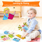 Ednzion Bilingual Talking Flash Cards With 385 Sight Words (English/Spanish, Letters And Numbers), Montessori Educational Learning Interactive Toddler Toys, Speech Therapy Autism Sensory Toys, Blue