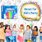 Waybla 24 Pack Bubble Party Favors For Kids, Goodie Gift Bag Stuffer Fillers For Kids, 8 Colors Mini Bubble Wands Birthday Summe