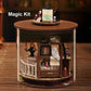 Spilay Dollhouse DIY Miniature Wooden Furniture Kit Mini Handmade Doll House Model with Dust Cover & LED 1:24 Scale Creative Woodcrafts Toys for mature-themed Friend Lover Birthday Gift B32