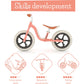 Chillafish Charlie Lux Lightweight Balance Bike Trainer For Children 2 To 5-Years, With Carry Handle, Integrated Footrest, Adjustable Seat, Handlebar, And No-Puncture 12-Inch Eva Tires, Salmon