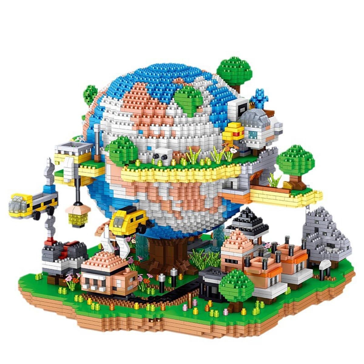 Bdydt Architecture Global Village Micro Building Blocks Set(5452Pcs) - Architectural Model Toys Gifts For Kid And Adult
