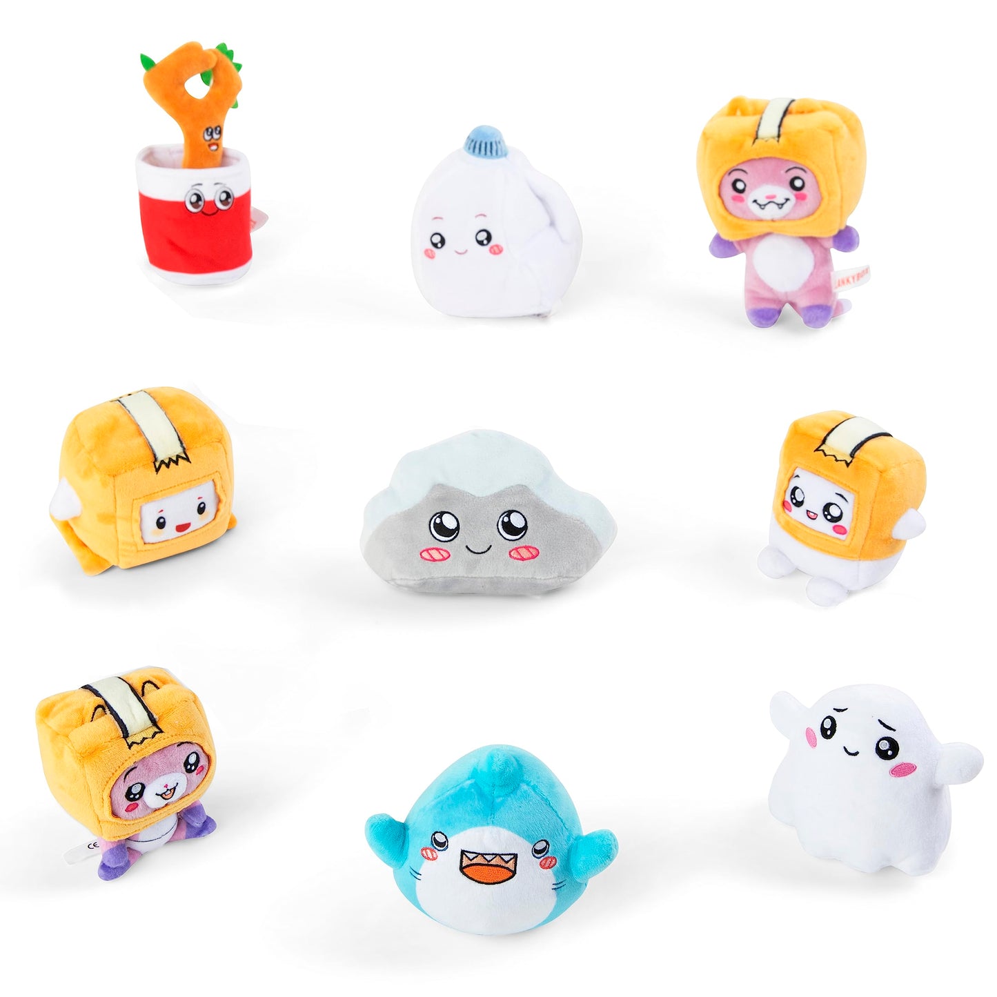 LankyBox Aphmau 6" Mini Mystery Plush Toy - Multi Color, Soft Polyester, Model 20231