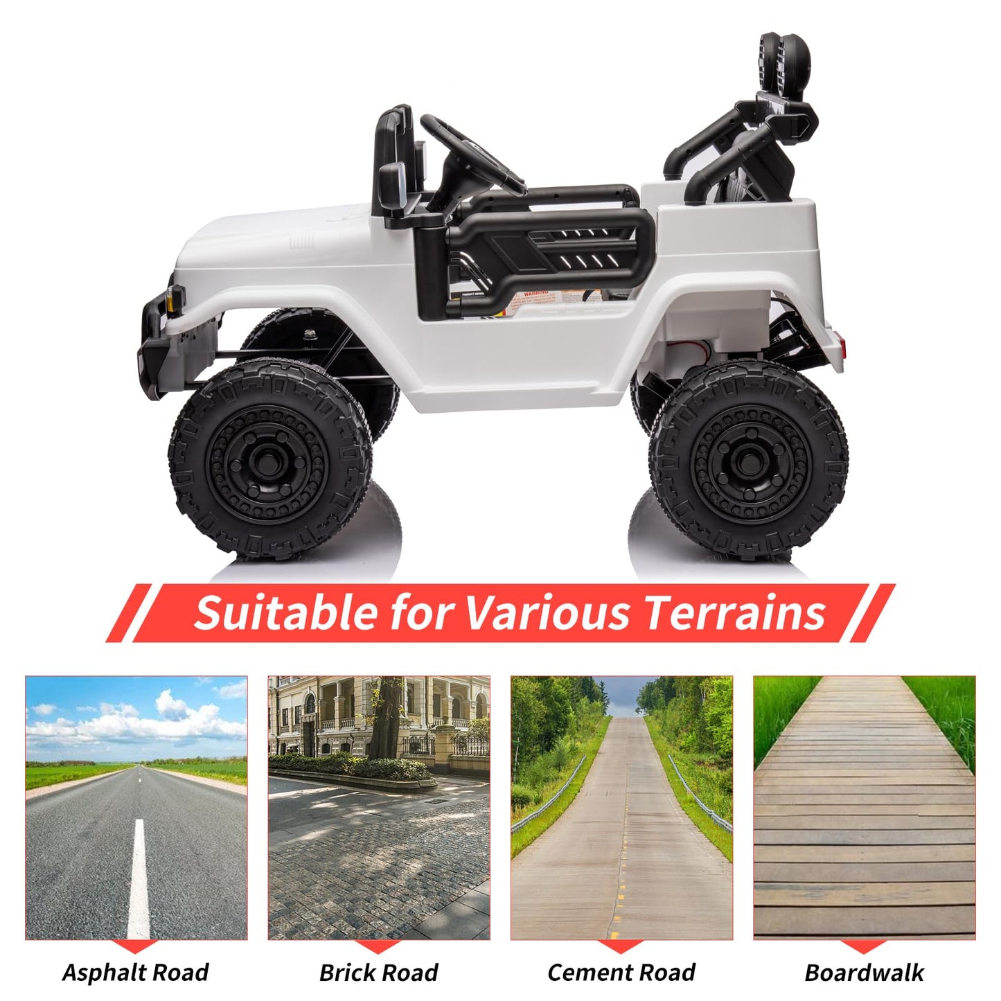 12V Ride On Car For Kids, Licensed Toyota Ride On Truck, Battery Powered Electric Kids Car With Remote Control, Music, Led Light