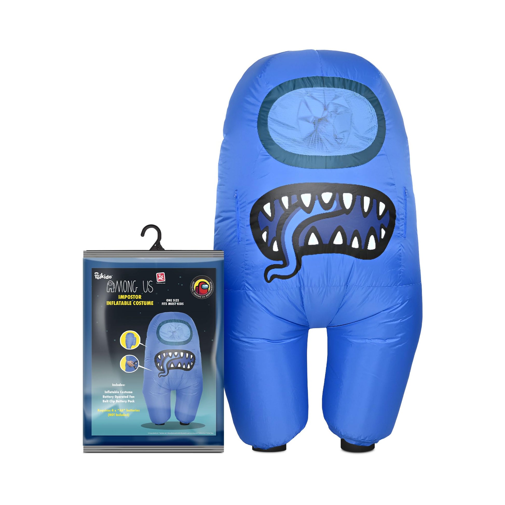 Yume Official Among Us Toikido Toys Inflatable Kids Halloween Cosplay Costume For Children Impostor - Blue