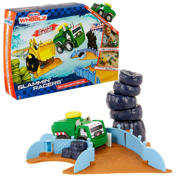 Little Tikes Slammin' Racers Scrapyard Derby - Multicolor Plastic Toy, Model 646980