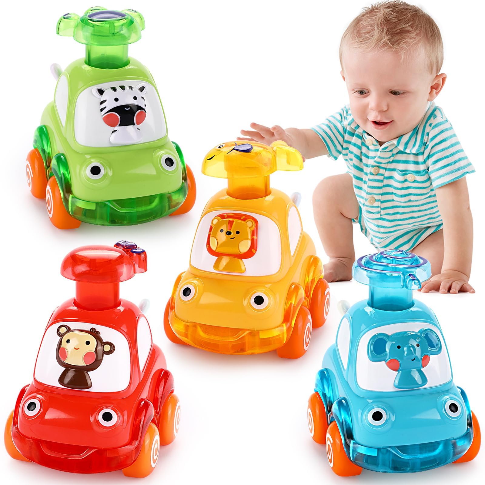 Cars Toys For 1 Year Old Boy Birthday Gift: Press And Go Toys Cars For Toddlers 1-3 Baby Toys 12-18 Months Toddler Toys Age 1-2 One Year Old Boy Toys First Birthday Gifts For 1-3 Year Old Boys Girls
