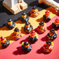 DEEKIN Fireman Rubber Duck 2 Inch Firefighter Hero Ducks Fighter Hero Bath Toy for Firefighter Theme Birthday Party Favors Beach