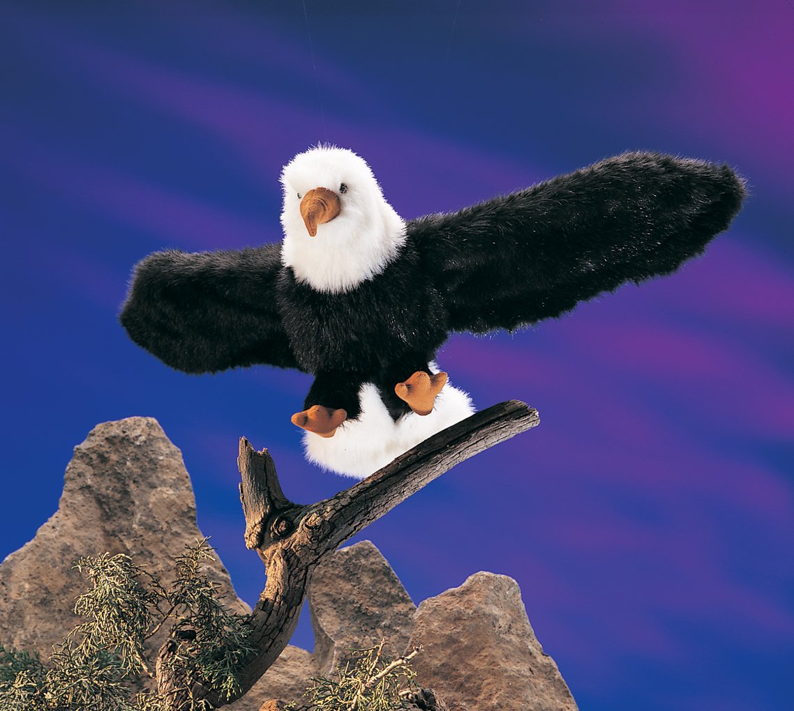 Folkmanis Eagle Hand Puppet - Fabric, 1 Count, Model 2233