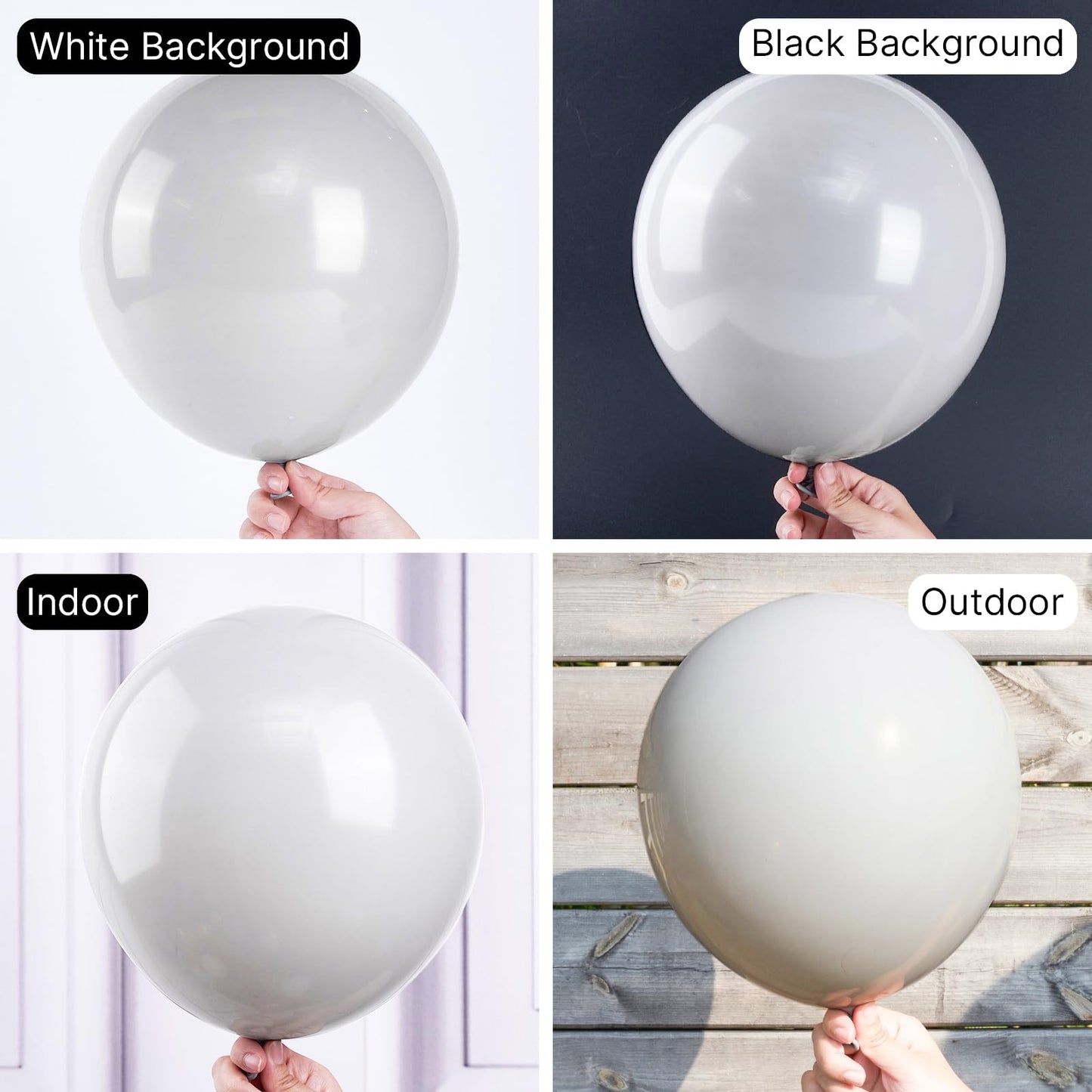 Partywoo Pastel Gray Balloons, 50 Pcs 12 Inch Pale Gray Balloons, Gray Balloons For Balloon Garland Or Balloon Arch As Party Decorations, Birthday Decorations, Baby Shower Decorations, Gray-Y76