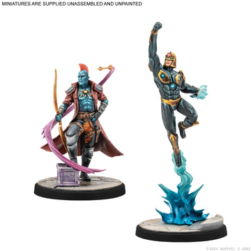 Atomic Mass Games Marvel: Crisis Protocol Nova & Yondu Character Pack - Expand Your Guardians of The Galaxy Team! Tabletop Super