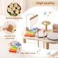 Promise Babe Wooden Musical Instruments For Toddlers 1-3, Percussion Instruments For Kids Baby Drum Set Xylophone, Montessori Educational Musical Toys, Gifts For Girls Boys Ages 3+