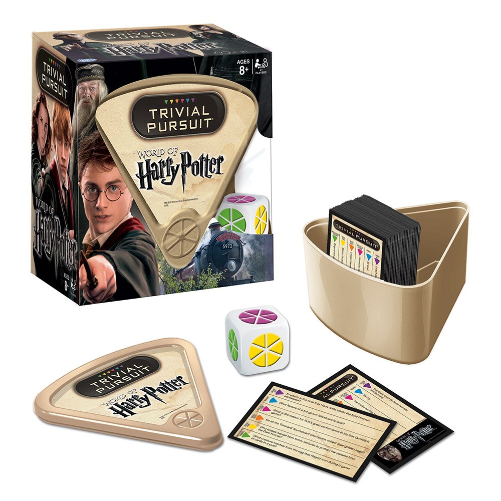 USAOPOLY TRIVIAL PURSUIT Harry Potter Quickplay Edition Trivia Game - 1-Pack, Multicolor, Cardboard, Model TP010-400