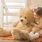 Hollyhome Big Teddy Bear Large Teddy Bear Stuffed Animal Birthday Valentines Day Plush For Kids And Girlfriend 36 Inch Tan