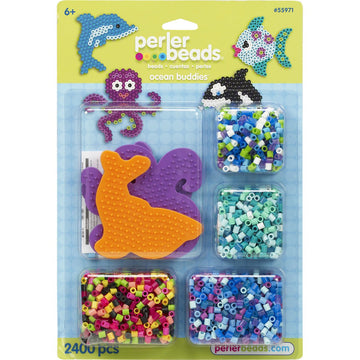 Perler Beads Ocean Buddies Ocean Bead Activity Crafts for Kids, 2400 pcs