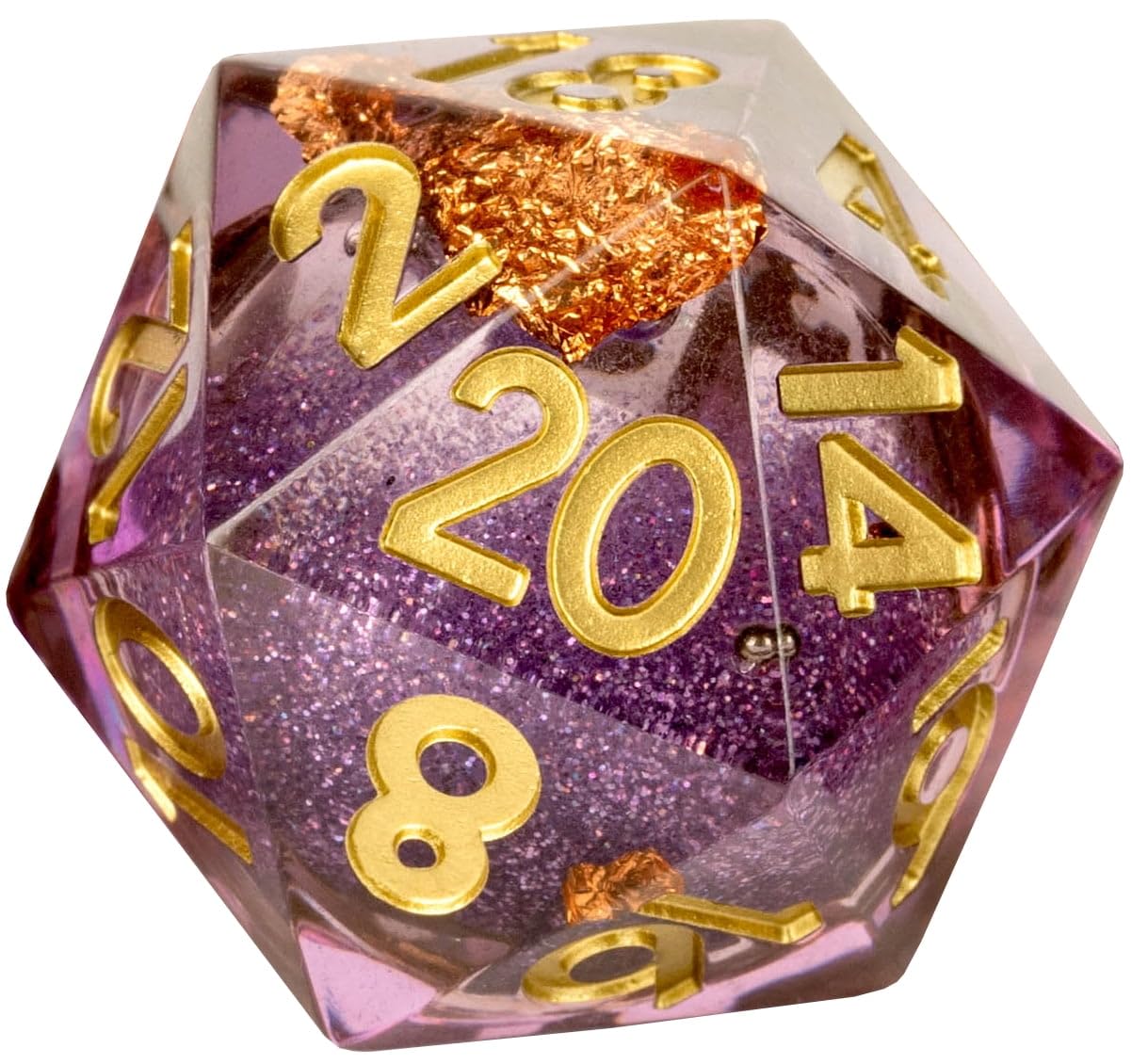 Metallic Dice Games Lic95220 Liquid Core Aether Abstract D20 Elixir Dice