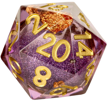 Metallic Dice Games Lic95220 Liquid Core Aether Abstract D20 Elixir Dice
