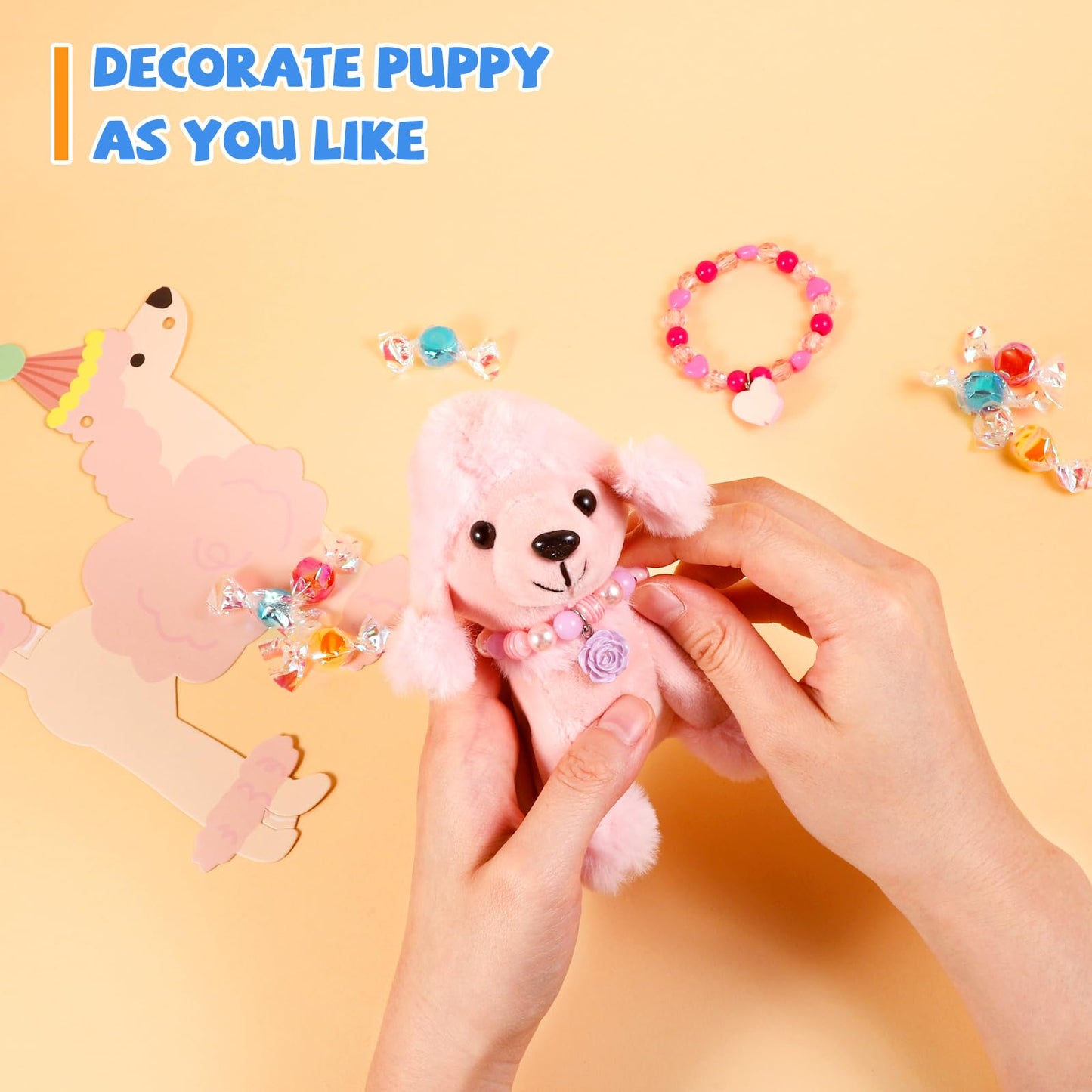 Niceup 20Pcs 4.5In Kids Mini Stuffed Dogs Puppies Bulk Adopt Puppy Pet Pawty Party Favors Small Plush Animals Cute Little Paw Pu