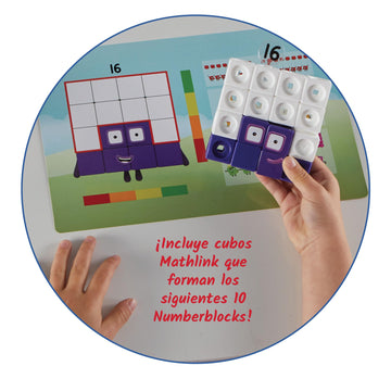 Hand2Mind Numberblocks Mathlink Cubes 11-20 Activity Set, 30 Numberblocks Activities Linked To Tv Episodes, 155 Numberblocks Mat