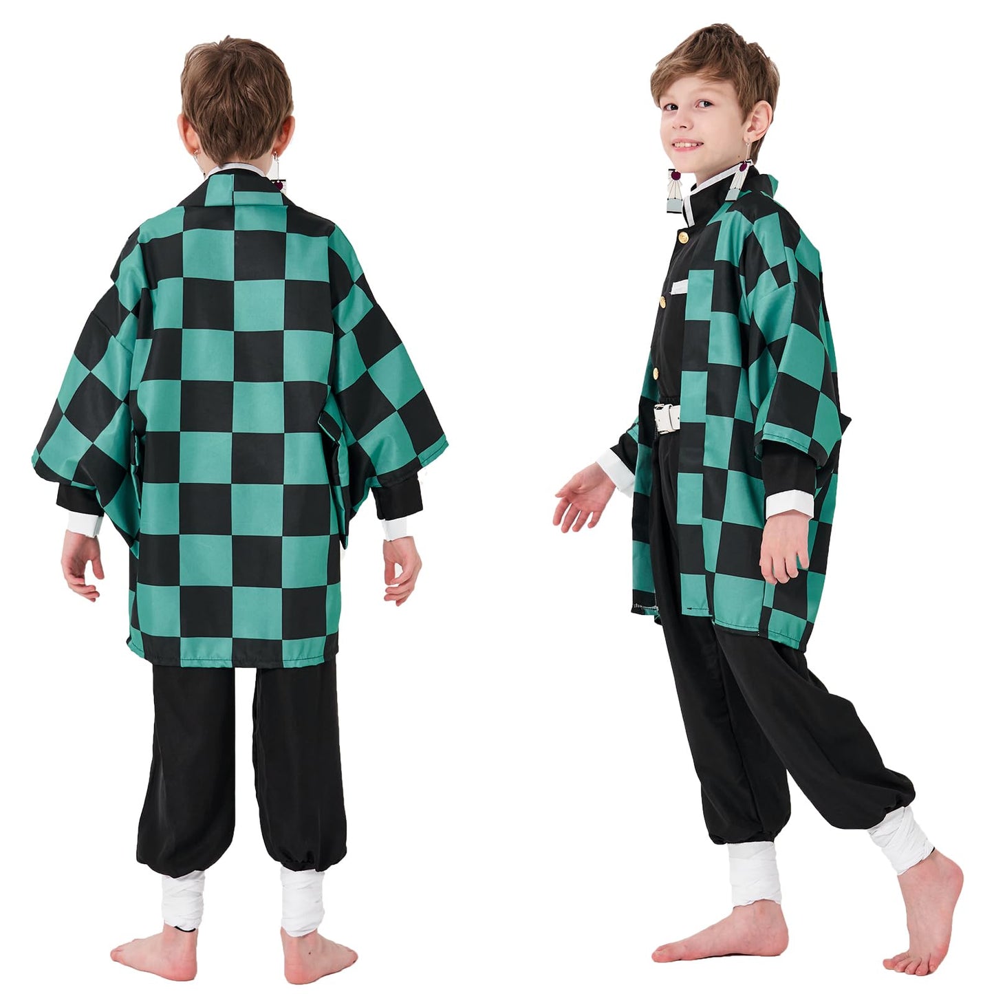 PTXZEQ Cosplay Costume Coslpay Outfit for Halloween Kids mature-themed(green kids 140)