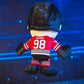 Bleacher Creatures Connor Bedard Plush - 8" Soft Chibi Doll, Chicago Blackhawks, Crystal Velboa Polyester, Model K8-NHP-BHK-CBE