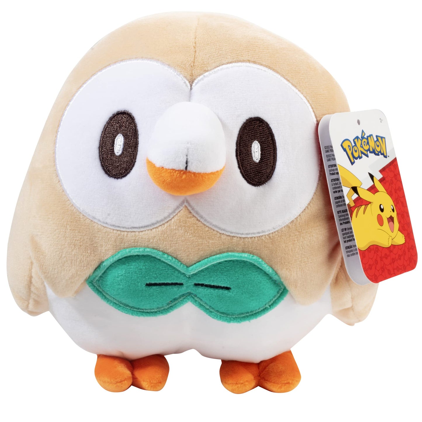 Pokemon Legends: Arceus 8 Rowlet Plush - Officially Licensed - Quality & Soft Stuffed Animal Toy - Add Rowlet to Your Collection! - Great Gift for Kids  Boys  Girls & Fans of Pokemon
