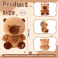 Aoriher 4 Pcs Capybara Stuffed Animal Mini Plush Capybara Gift Small Plushies Doll Birthday Gift Plush Set for Animal Theme Part
