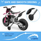 Joystroll S6 12V Kids Motorcycle, 2X25W Ride On Motorbike, Equipped With Wireless Connection, Training Wheels, Self-Control Thro