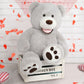 Morismos Giant Teddy Bear With Big Footprints Big Teddy Bear Plush Stuffed Animals (Gray, 39 Inches)