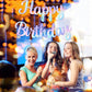 Beishida Iridescent Happy Birthday Banner - No Diy,10Feet,Pre-Strung-Glitter Happy Birthday Sign, Happy Birthday Garland,Happy B