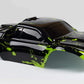 SummitLink Compatible Custom Body Muddy Green Over Black Replacement for 1/10 Scale RC Car or Truck (Truck not included) SS-BG-0