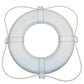 Taylor Made Vinyl Coated Foam Life Ring with White Grab Lines, White (20) - Puncture, tear, scuff-resistant - United States Coas