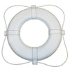Taylor Made Vinyl Coated Foam Life Ring with White Grab Lines, White (20) - Puncture, tear, scuff-resistant - United States Coas