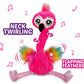 Pets Alive Frankie the Flamingo Pink - 15 Interactive Animal Dancing Plush with 3 Songs, Includes Baby Collectible Flamingo, Par