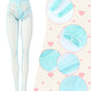Sotiff 10 Pairs Doll Lace Stockings Handmade Long Sock Christmas Elf Doll Accessories Legging For Diy Doll Clothes Toy(Cute Style)