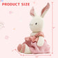 Cuddle Corner Bunny Stuffed Animal Organic Cotton Baby Plush Toys, 9'' Easter Plush Bunny Soft Cuddly Toy For Babies And Toddler