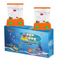Wiiperm 2 Pieces Water Handheld Games for Kids Fish Ring Toss & Basketball Retro Mini Orange Toy Water Ring Toss Handheld Game C