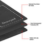 Biouai Stitched Playmat for MTG - Black, 24x12x0.08, Includes Tube Case for Card Game Protection