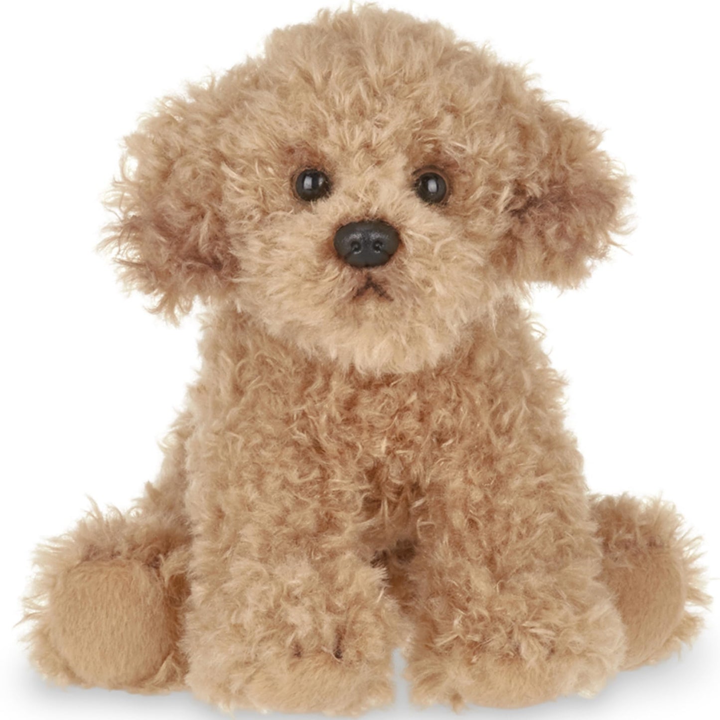 Bearington Lil' Caramel Dog Stuffed Animal - Plush Goldendoodle Toy - 6.5" Labradoodle Plush - Perfect for Kids