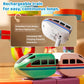 KlickRail Electric Train Set Flexible Race Track for Kids 4 6 7 8, 88 Pcs Car Track for Toddlers 3-5, Building Toy Train Track G