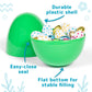Prextex 3.5    Unfilled Easter Eggs Empty, 36 Pcs - Empty Plastic Eggs Fillable With Candy, Presents For Toy Basket - Easter Dec